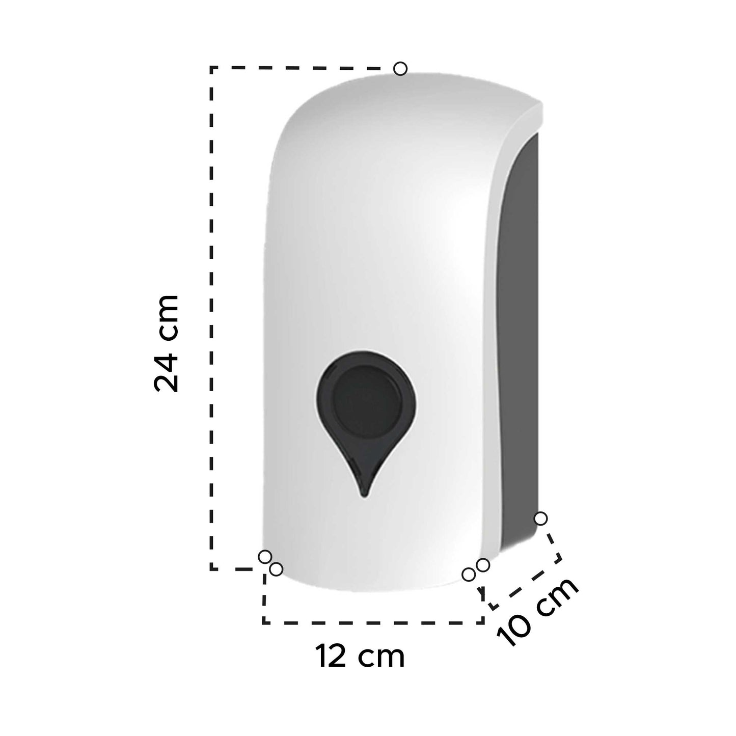 Dispensador de jabón líquido 1000 ml ABS