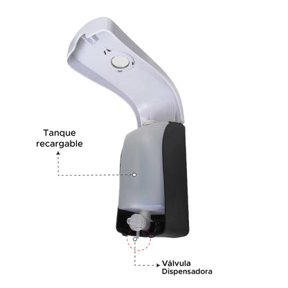 Dispensador de jabón líquido 1000 ml ABS