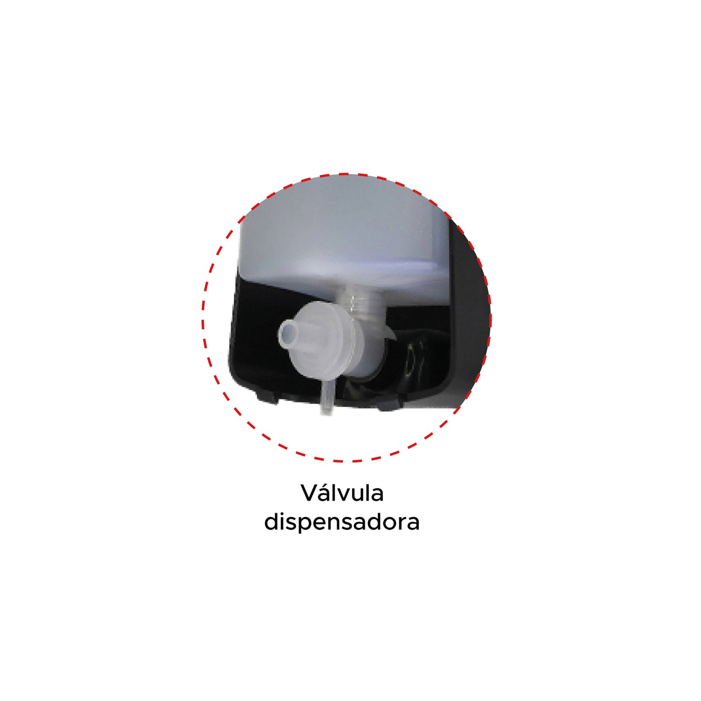 Dispensador de jabón líquido 1000 ml ABS